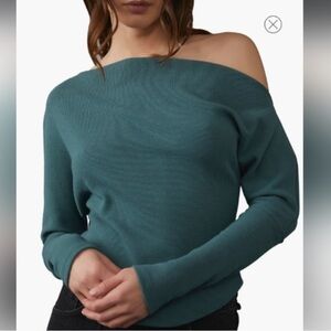 We The Free Women's Off-Shoulder Sweater - Jaded color